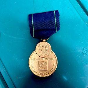 United States Navy expert pistol shot metal